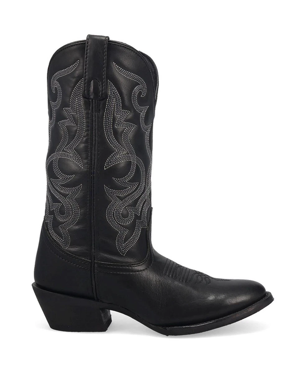Laredo Womens Maddie Black R Toe Cowgirl Boot 51110