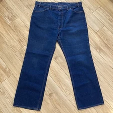 Vintage Levis Jeans Mens 39x30 Blue 547 Orange Tab Boot Cut Dark Skosh 80s USA