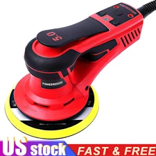 6" Electric Brushless Random Orbital Sander 350W Variable Speed 5.0MM Orbit US