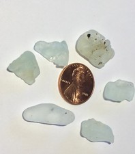 Sea Glass Firepit White Light Seafoam 6 Piece Lot FSG01