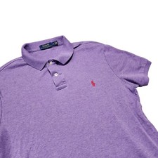 Polo Ralph Lauren Polo Shirt Classic Fit Short Sleeve Casual Purple L READ