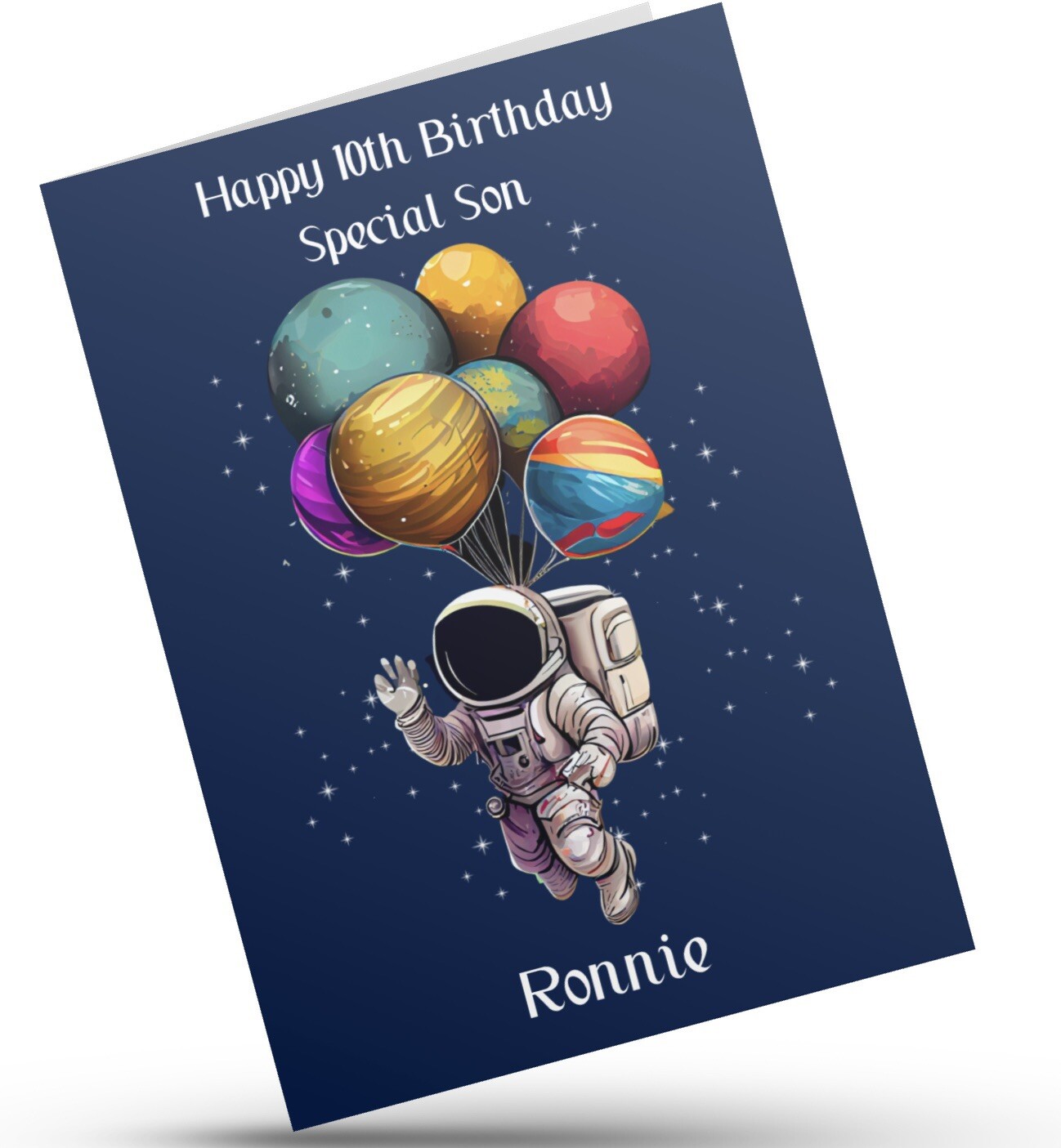 Personalised 6th 7th 8th 9th 10th Birthday Card Space Son Nephew Grandson Godson