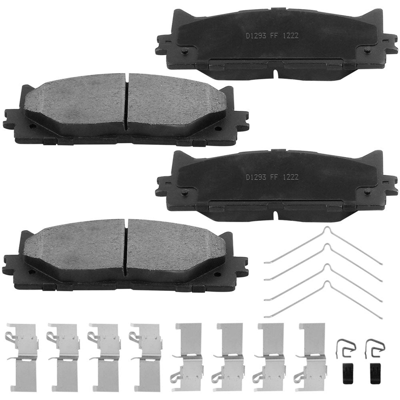 4PCS Front Ceramic Disc Brake Pads for Lexus ES300h ES350 Toyota Camry