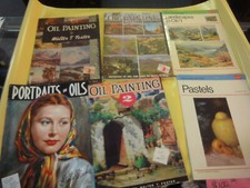 6 lot Walter Foster vintage art books magazines oil painting portraits in oil 
