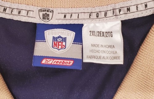 Marshall Faulk St. Louis Rams #28 — NFL football blue jersey size 2XL Reebok - Picture 11 of 11