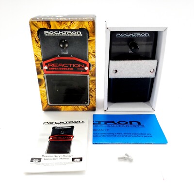Rocktron Reaction Super Booster Guitar Effects Pedal Tested & Works