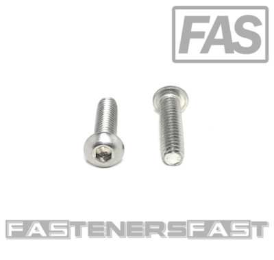 (50) 1/4-20X1'' Button Head Socket Cap Screw Stainless Steel Allen (50 PCS)