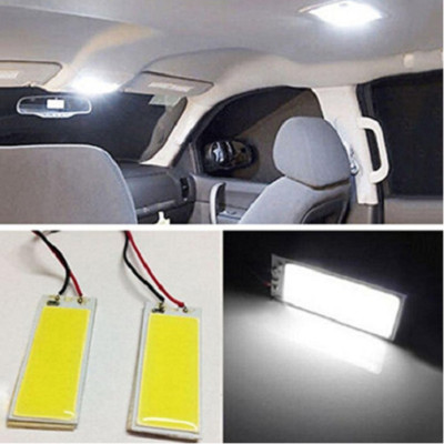 2pcs Xenon HID White 36 COB LED Dome Map Light Bulb Car Interior Panel Lamp 12V