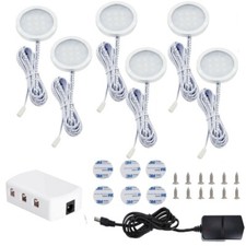 Under Cabinet Lighting Kit LED Light Closet Bulb Kitchen Shelf Counter Hardwired