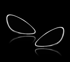 Cubierta de embellecedor de faros cromados llanta envolvente para Porsche Cayenne 958 Pre-facelift