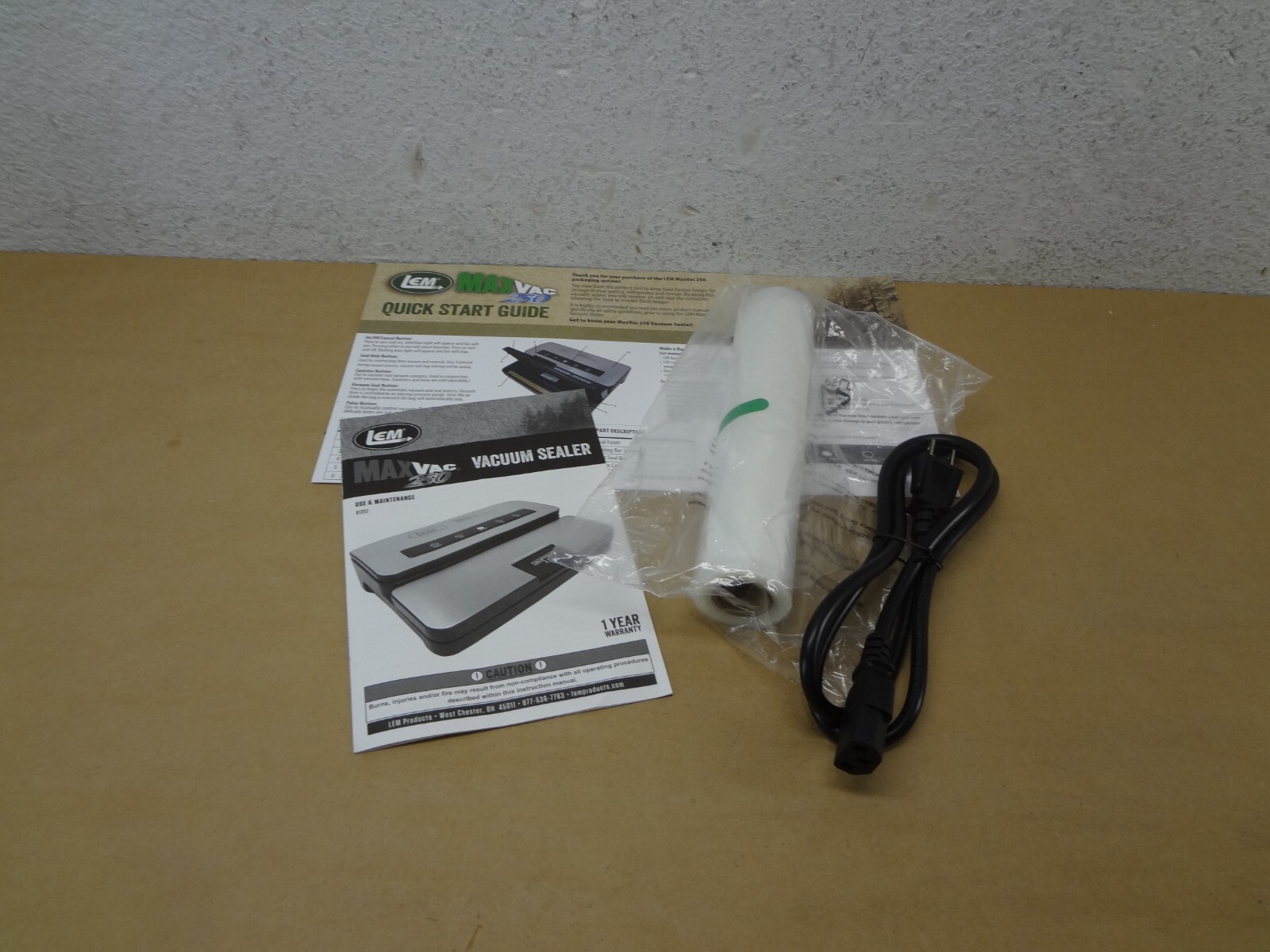 LEM MaxVac Steel Vacuum Sealer with Bag Cutter and Holder eBay