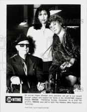 Press Photo Ray Walston, Mimi Rogers and Tyne Daly in "Tricks" Movie - lry28151