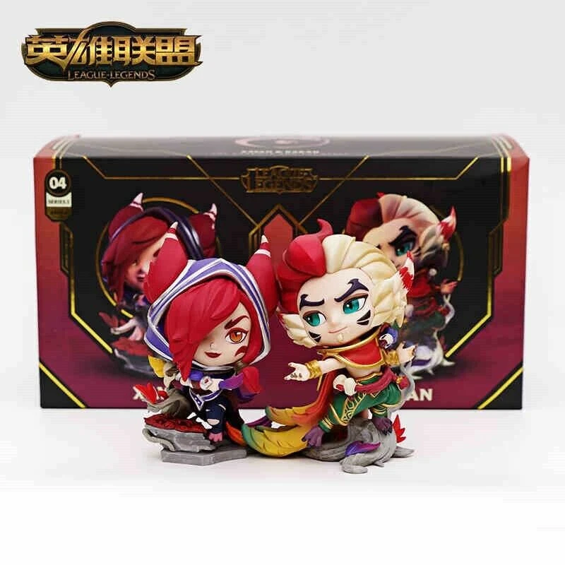 Official League of Legends Rakan And Xayah Figure LOL Figurine Model