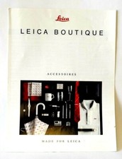 Excellent Leica Boutique Accessories Brochure 1990 8x10" 2 Pages P-4020A