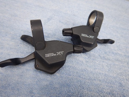 Shimano 3X8 Deore XT Trigger Shifters SL-M739 8-Speed Rapidfire Shifter Set - Picture 2 of 5