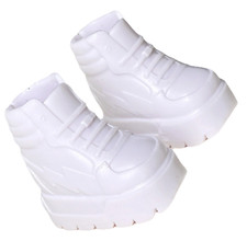 Rainbow High Water Color Create Doll Outfit Shoes White Platform Sneakers Bolt