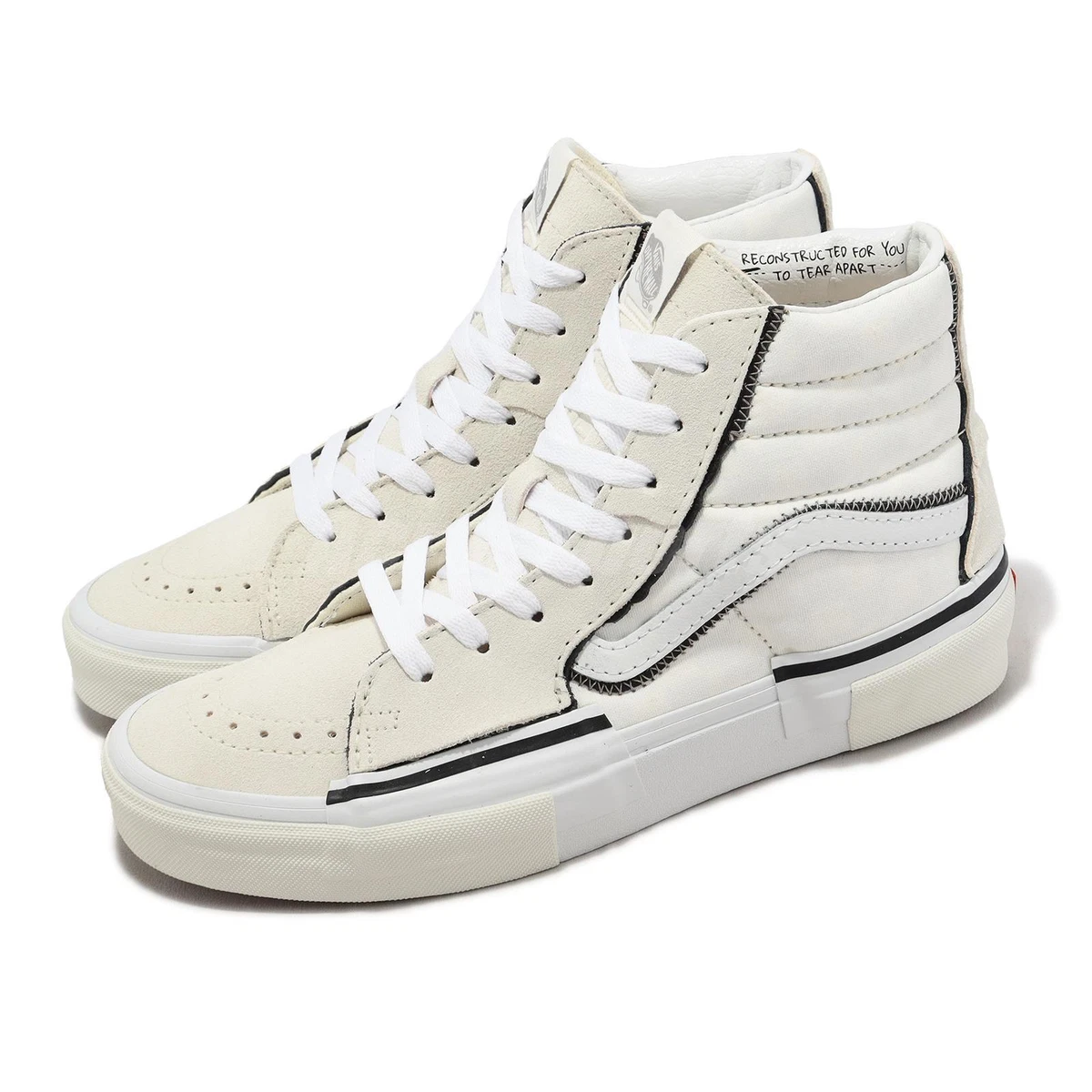 Vans sk8 best sale hi white mens