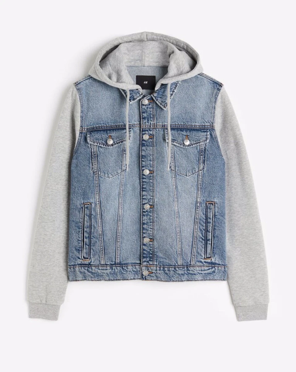Hooded denim jacket store womens h&m
