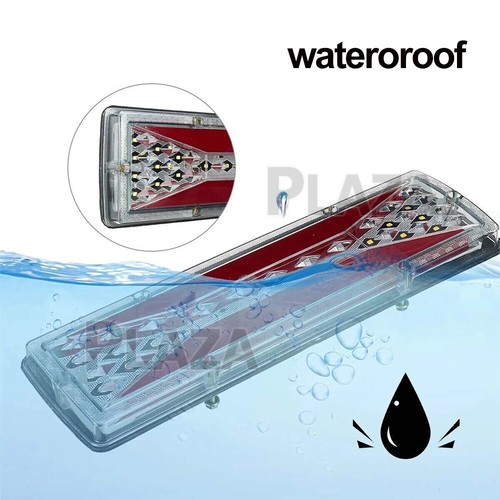 2Pcs/set LED Tail Lights Trailer Ute Caravan Truck Stop Indicator Rear LAMP 12V - Picture 7 of 9