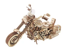 ROKR LK504 Mechanical Gears 3D Wooden Puzzle - Cruiser Motorcycle