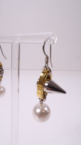 JOOMI LIM Women's Dynamic Duo Sphere and Spike Earrings NWOT 145 gold silver - Picture 3 of 13
