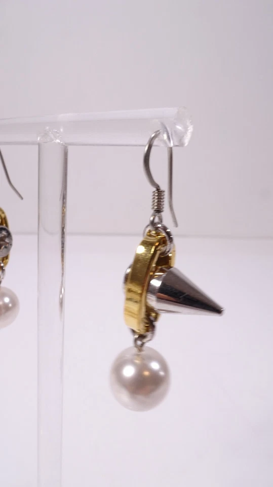 Pendientes JOOMI LIM para mujer Dynamic Duo Esfera y Esfera NUEVOS SIN ETIQUETAS 145 oro plata Foto 3 de 4