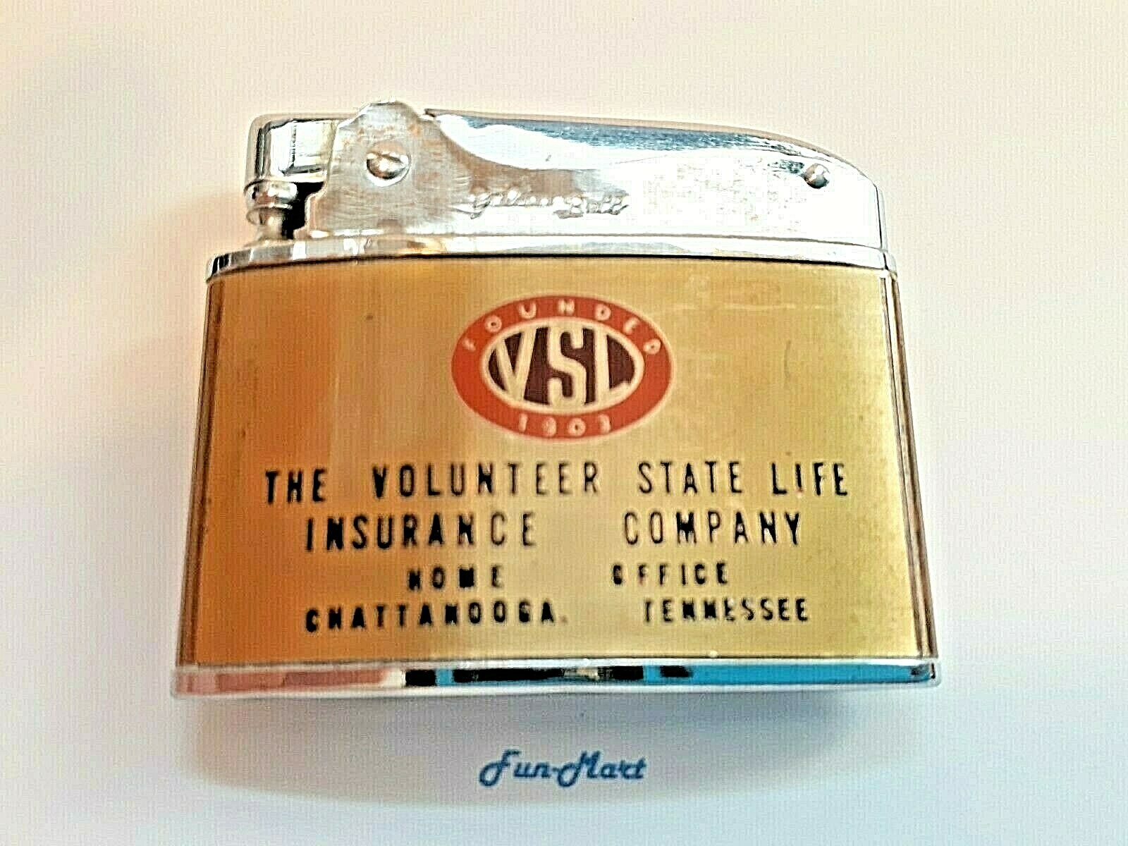 Vintage V.S.L. Advertising LIGHTER / Complete Clean & Works Great!  [2946]