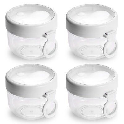 4PCS 20oz Overnight Oats Containers for Cereal Fruit Vegetable Milk Salad Yogurt