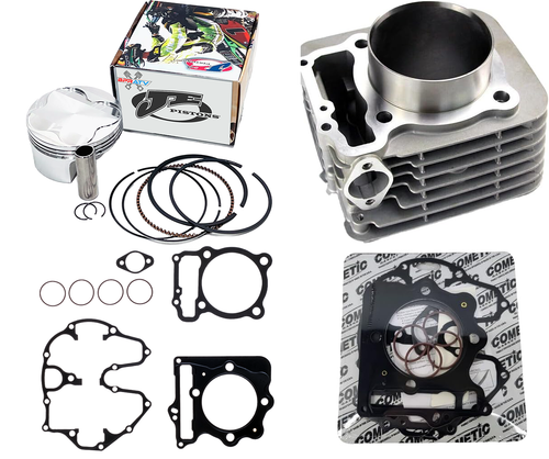 Honda TRX 400EX 400X Big Bore Top End Rebuild Kit 89mm Cylinder JE Piston Gasket - Bild 3 von 24