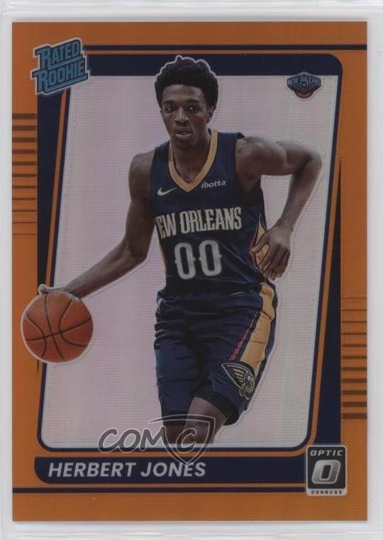 2021 Panini Donruss Optic Rated Rookie Orange Prizm /199 Herbert Jones #157 0zu6
