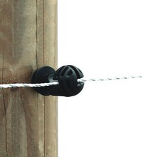 Horizont TURBOMAX IS-5 Wire Electric Fence Line Insulator 25-Pack Black