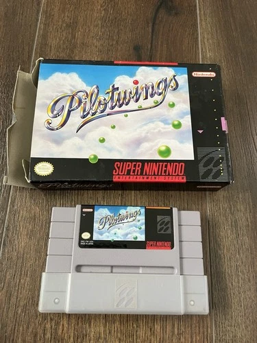 Pilotwings (Super Nintendo SNES) - Original Game Cartridge In Box - Authentic