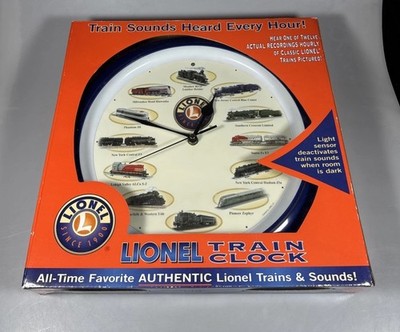 VINTAGE LIONEL TRAIN UHR LOK KLINGT JEDE STUNDE OFFIZIELL 2004 NEU