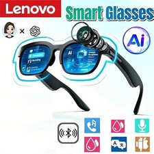 Lenovo New AI Smart Glasses 2026 Translation Bluetooth Conversation Recording