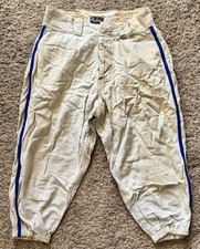 Vintage 1940s Rawlings Sporting Goods Athletic Baseball Pants Size 28 Button Fly