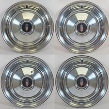 1968 Oldsmobile F85 4008 14 Hubcaps Wheel Covers Gm 000399340 Used Set4