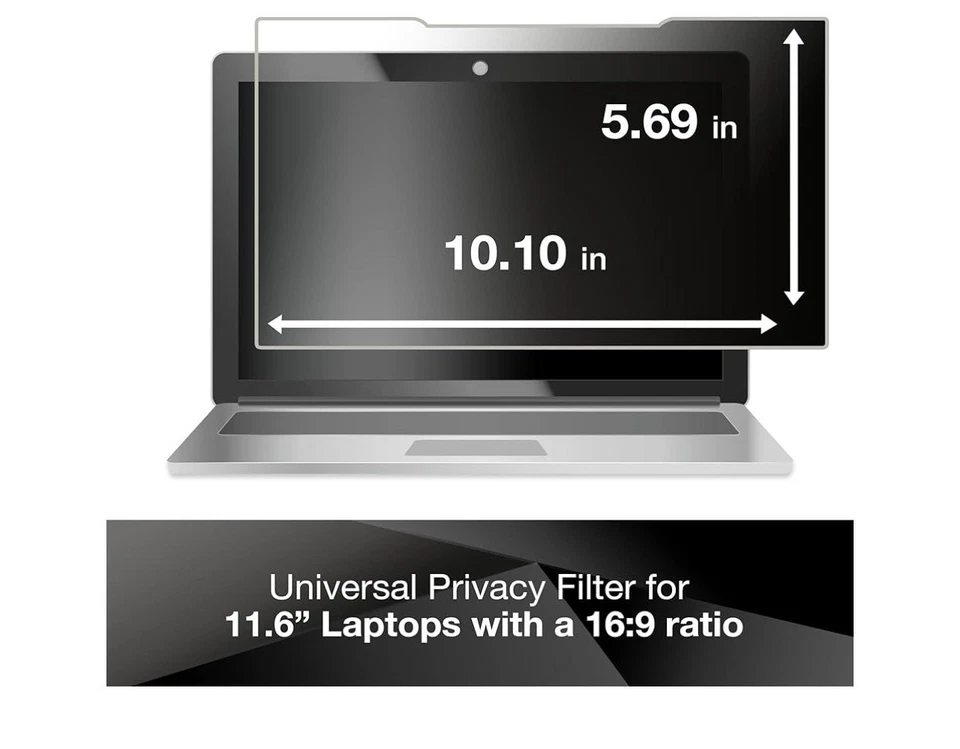 3M PFCMM001 Chromebook 11 Black Privacy Screen Filter - Image 2 of 4