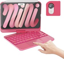 iPad mini 7 A17 Pro, 2024  Mini 6 2021 Case with Keyboard, 7 Colors Backli