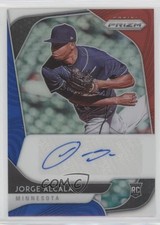 2020 Panini Prizm Rookie Red White & Blue 24/50 Jorge Alcala #RA-JA Auto 0us4