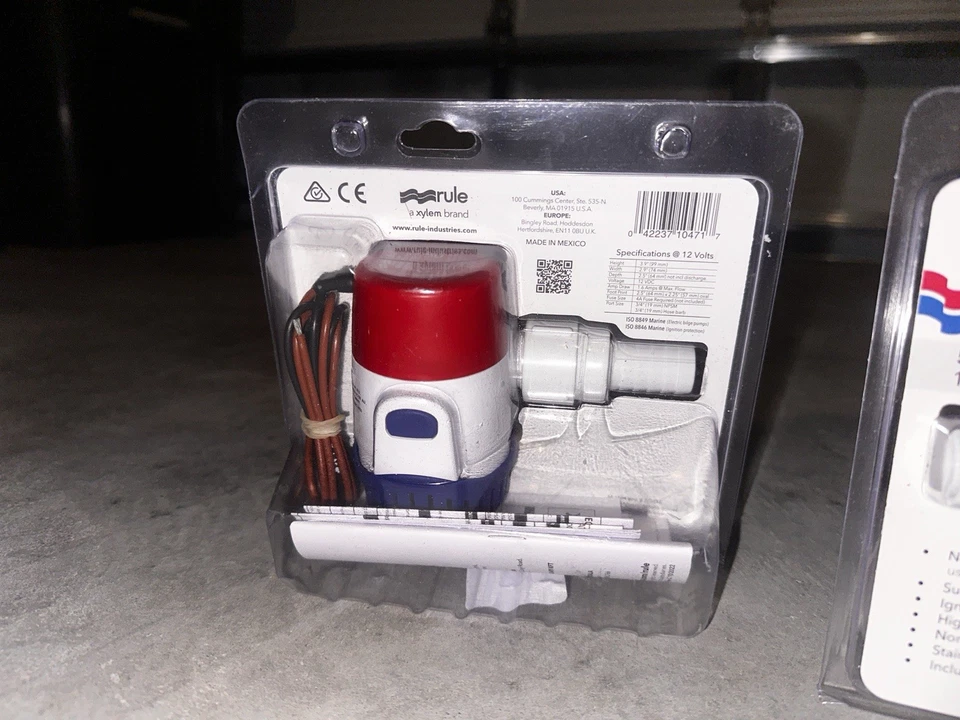 Rule Rule-Mate 1100 полностью автоматизированный литейный насос 12 В - Изображение 2 из 2