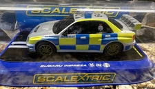 Scalextric #C3088 1:32 Scale Subaru Impreza 2009 Police Car NIP Slot Car!