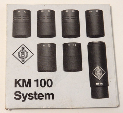 Georg Neumann KM 100 KM100 System Mikrofon Prospekt Faltblatt viele Bilder