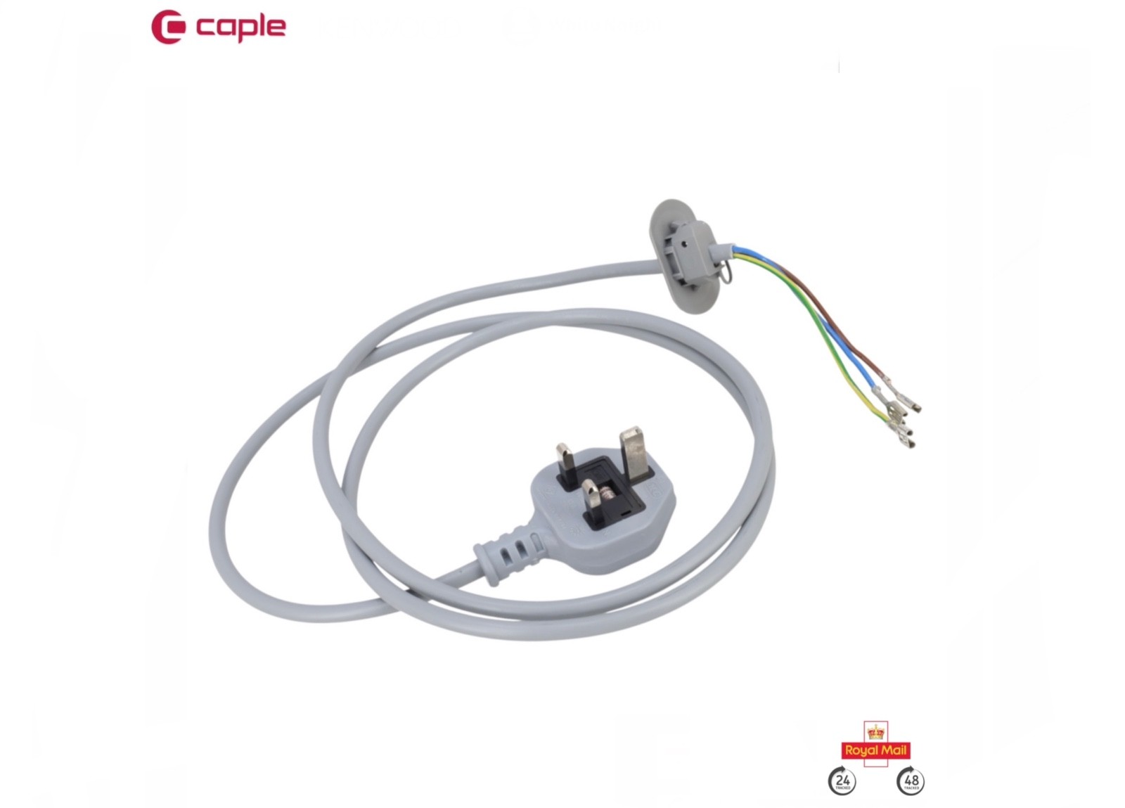 Genuine Caple Tumble Dryer Mains Lead Power Cable With Uk Plug 91200201