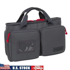 Polyester Soft Pistol Case Range Bag Dual Zippered Organizer Tool Pocket New