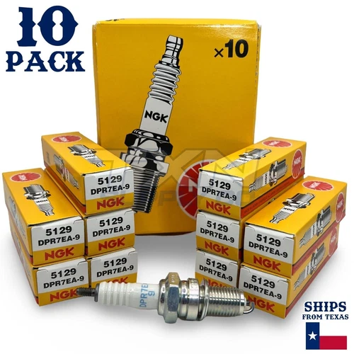 NGK 5129 Spark Plug DPR7EA-9 - 10 Pack