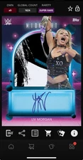 DIGITAL TOPPS WWE SLAM Liv Morgan MIDNIGHT 25 SUPER RARE SIGNATURE RELIC Read
