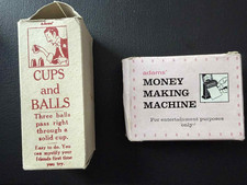 Vintage Adams  Cups and Balls / Money Making Magic Tricks in Original Box Game