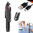 180cm Selfie Stick Stativ mit Bluetooth 360° für Smartphone Kamera Teleskop Alu