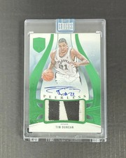 2024-25 Panini Eminence Peerless Green Tim Duncan Patch Auto 3/3 Sealed VS37