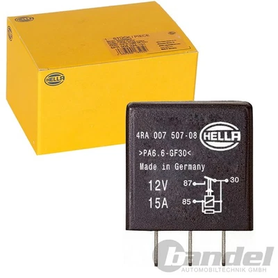 HELLA Relais 109 12V 15A 4 Contacts Multifonction Schließer pour VW Audi VAG - Photo 1/3